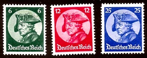 Nazi Germany Third Reich 1933 FREDERICK THE GREAT stamps et MINT MLH - Picture 1 of 1