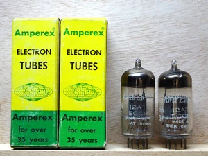 Par: AMPEREX ECC81 | MULLARD MADE | MUY BUENO ✅ NOS NUEVO EN CAJA | Tubo (12AT7) - Imagen 1 de 14