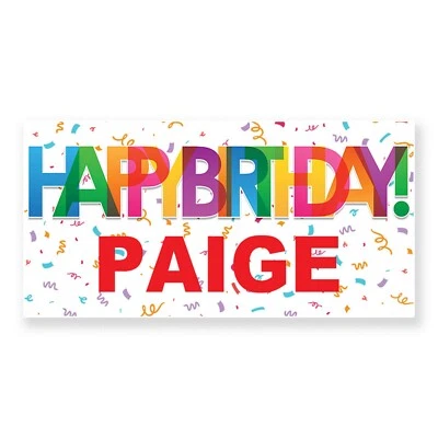 Banner de feliz cumpleaños personalizado | Banner de cumpleaños personalizado Foto 1 de 4