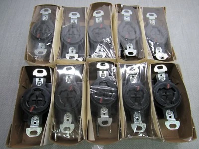 Arrow Hart 23000 Power-Lock Receptacle 20A 125V/10A 250V Lot of 10 - Image 1 of 4