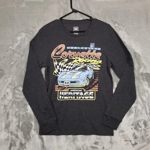 New Hybrid Apparel Corvette American Muscle Long Sleeve Tee Men’s S - Picture 1 of 8