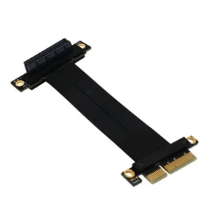 Flexible Cable PCIe 4X Graphics Card 270 Degree PCI-E Express X4 Riser Card - Photo 1/6