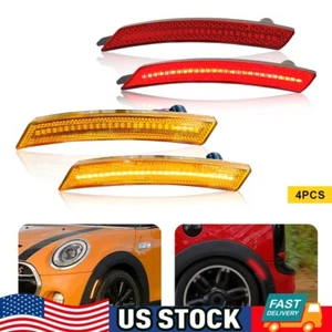 Front Rear LED Side Marker Fender Lights For Mini Cooper R55 R57 R58 R59 R60 H - Picture 1 of 10