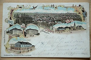 41711 AK Böhmen Georgswalde Nordböhmen Marktplatz Café Weinhaus Kunert 1903 - Bild 1 von 2