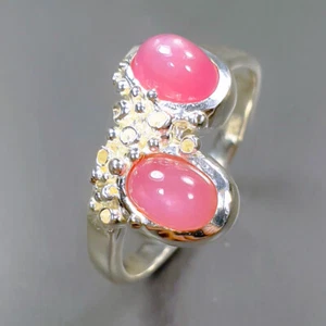 Fine Art Heated Star Ruby Ring 925 Sterling Silver Size 6 /B-R0564 - Picture 1 of 5