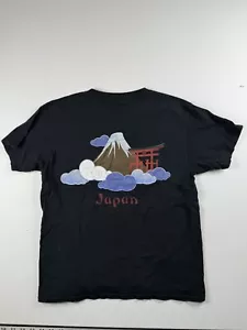 VINTAGE Taco Bell Shirt Youth Medium Black White Japan US Navy Casual Logo Boys - Picture 1 of 5