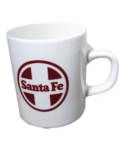 Santa Fe Eisenbahn Zug rotes Logo Kaffeebecher 9 flüssige Unzen weiß Keramiktasse - Bild 1 von 14