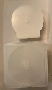 30 Plastic Storage Cases For CD DVD Blu-ray (10 Clam Shell, 20 Square) Pre-owned - Zdjęcie 1 z 3