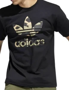 NEW MEN'S ADIDAS ORIGINALS CAMO TREFOIL TEE SHIRT ~SIZE LARGE JD0935 - Picture 1 of 5