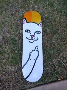RIPNDIP "Lord Nermal" Skateboard Deck (Arancione/Giallo) 8,25 Acero 7 strati - Foto 1 di 12