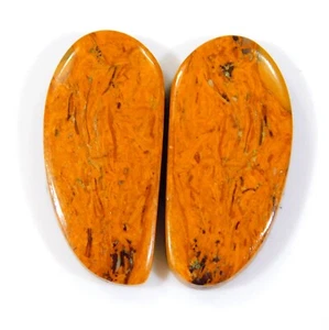 28 quilates par de jaspe Mariam 100 % natural cabujón elegante 29x14x4 mm piedra preciosa ww=027 - Imagen 1 de 6