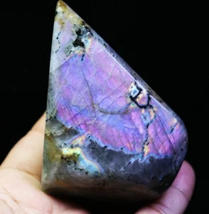 Natural Pulido Bonito Flash Arco Iris Labradorita Espectrolito Cristal Piedra Reiki - Imagen 1 de 11
