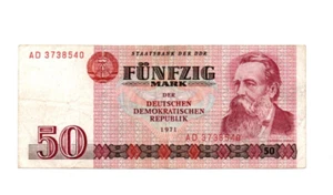 50 MARK FINE BANKNOTE FROM EAST-GERMANY 1971 PICK-30 - Picture 1 of 2
