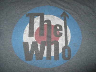 Repro 2014 The WHO (LG) Gray T-Shirt PETE TOWNSHEND ROGER DALTREY - Image 1 of 2
