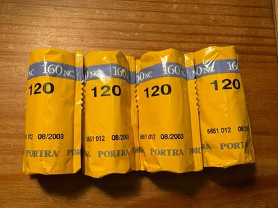 Kodak Portra 160/120 Professional Color Negative Film 4 Rolls Freezer Stored - Image 1 of 4