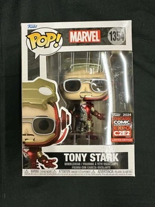 Funko POP! Marvel: Tony Stark #1354 2024 Expo Official Con Sticker - Bild 1 von 6
