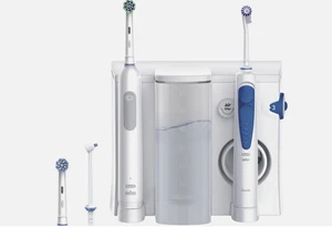 Oral-B Center OxyJet Ducha Bucal + Cepillo de Dientes Eléctrico Pro1, Blanco - Imagen 1 de 2