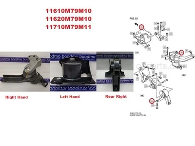 Rear ​Engine Mounting Set RH & LH for Suzuki CIAZ on K14B Engine - Image 1 of 4