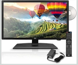 Pyle 18.5’’ ELED RV Digital TV - HD Flat Screen TV with Multimedia Disc Combo - Picture 1 of 2