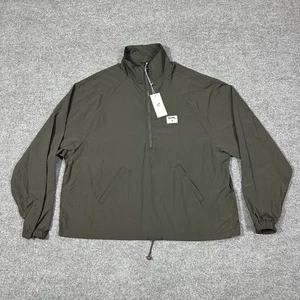 Staple Pigeon Jacket LARGE Windbreaker Lightweight Olive Green NWT Half Zip - Picture 1 of 7