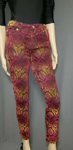 7 For All Mankind Girls The Skinny Second Skin Velvet Flowers Legging Jeans 14 - Picture 1 of 6