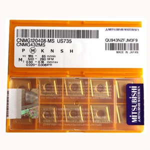 MITSUBISHI CNMG120408-MS US735 Carbide Inserts CNC⊕IK - Picture 1 of 4