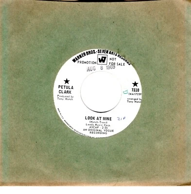 Petula Clark:   Look At Mine / You and I  ..  DJ COPY .. 45 RPM 6661 - Image 1 of 3