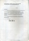 RUTH RENDELL Signed Letter - Author / Writer - Literature - preprint