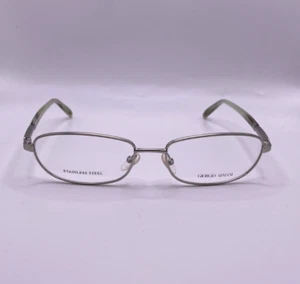 Marco de gafas ópticas de metal plateado mate Giorgio Armani GA 391 HRM 53-16-135 - Imagen 1 de 4