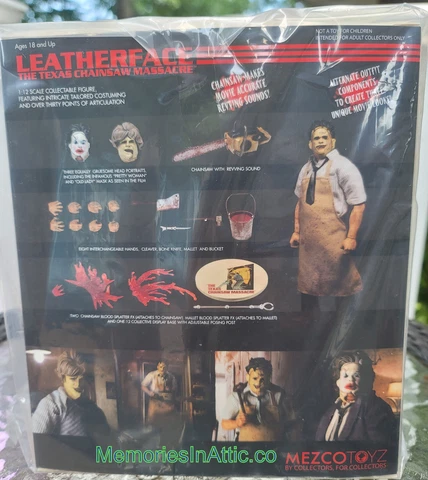 Mezco Toyz One12 Collective The Texas Chainsaw Massacre 1974 Movie Leatherface Cover