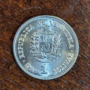 1989 Venezuela 1 Bolivar Münze - Bolivar Liberador - Bild 1 von 5