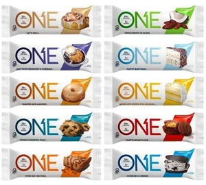 Healthiest Bars One Protein Bars, Variety Pack Sampler, Gluten Free 20g Prote... - Picture 1 of 1