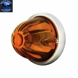light amber watermelon real glass kit 1 wire incandescent flush mount new 79751