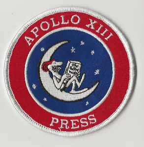 Apollo 13 Press patch space program TV news correspondent recovery force BC - Picture 1 of 1