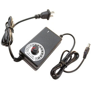 DC 3V-12V 3A Variable Voltage Power Supply Adapter AC100-240V Input USA CA Plug - Picture 1 of 7
