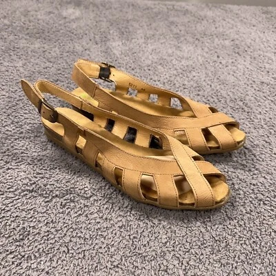 Босоножки женские El Naturalista Stella 40 желтовато-коричневые телячья кожа с ремешком с открытым носком - Изображение 1 из 4