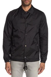Slate & Stone Mens Black Camo Lined Wind Breaker Luca Coach Jacket NWT L $298 - Picture 1 of 3
