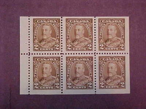 Canada Scott #218b Booklet Pane Of 6 MNH 2 Cent Brown -- Scott CV $75.00 - Bild 1 von 2
