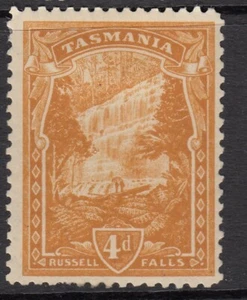 TASMANIA  1905-12  4d  PICTORIAL   Mounted mint  P11  SG 247a - Picture 1 of 2