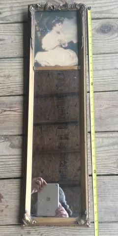 Gilt Framed Mirror Victorian Girl, Early 1900’s, Robert Bailey Rochester Cover