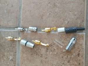 1 RCA Stecker Stecker Löten Audio Video Adapter Stecker (verschiedene) - Bild 1 von 2