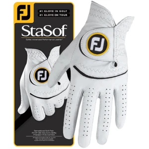 FOOTJOY STASOF MENS LEATHER GOLF GLOVE / WHITE / ALL SIZES / MULTIBUY DEALS - Picture 1 of 3
