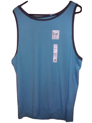 Kohls Men's Sonoma Goods For Life Supersoft Tank BRIGHT BLUE/TEAL SIZE XXL - Image 1 of 4