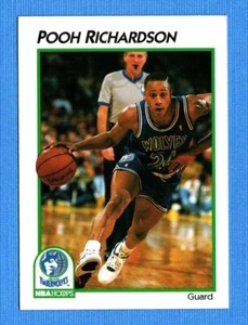 1991-92 NBA Hoops McDonald's #24 Pooh Richardson Timberwolves - Picture 1 of 1
