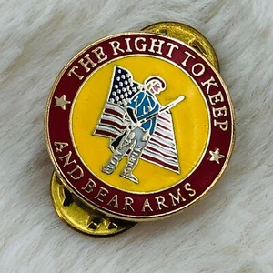 Derecho a mantener y portar armas esmalte solapa pin pistola derechos insignia - Imagen 1 de 2