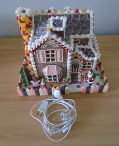 Gingerbread Lighted House with Santa ART. 433439 by Traditions - Picture 1 of 22