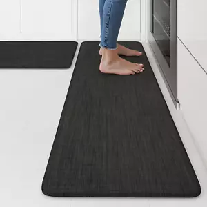 Kitchen Mats 2PCS Cushioned anti Fatigue Kitchen Mats for Floor, Non-Slip Standi - Picture 1 of 15