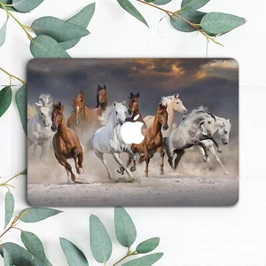 Horse Animal Painting Nature Hard Case Cover For Macbook Pro 13 15 16 Air 11 13 - Picture 1 of 3
