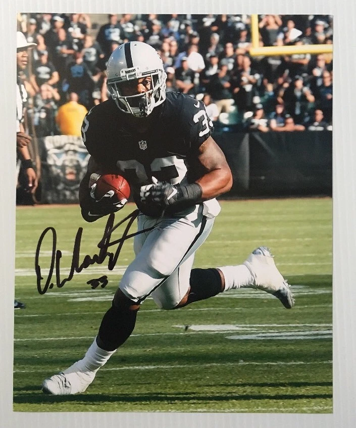 Foto autografiada firmada por Deandre Washington 8x10 Oakland Raiders NOMBRE COMPLETO AUTO3 Foto 1 de 1