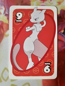 Pokemon Uno Asia Mewtwo 9 Red Deck NM - Picture 1 of 4